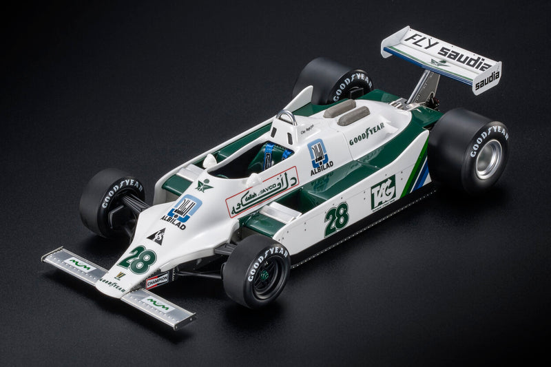 ギャラリービューアに画像をロードする, WILLIAMS F1 FW07 FORD N 28 WINNER BRITISH GP 1979 CLAY REGAZZONI - WHITE/GP Replicas 1/18ミニカー