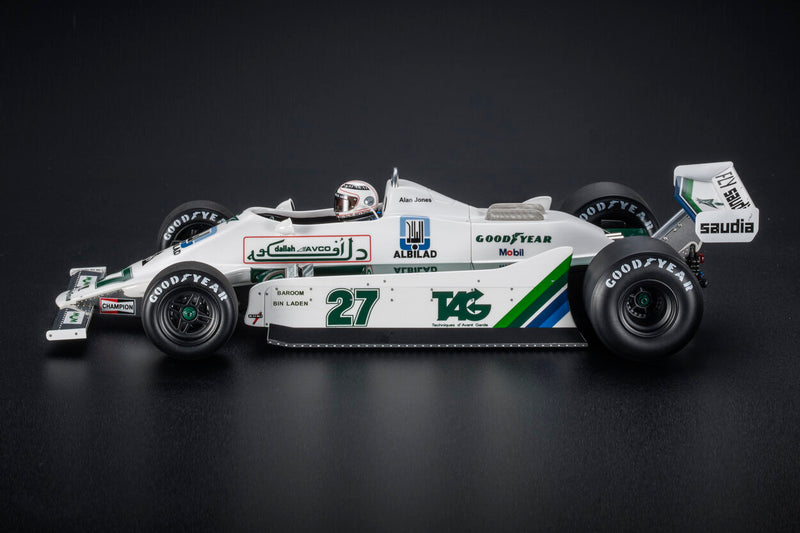 ギャラリービューアに画像をロードする, WILLIAMS F1 FW07 FORD N 27 WINNER DUTCH GP フィギュア付き 1979 ALAN JONES - WHITE/GP Replicas 1/18ミニカー