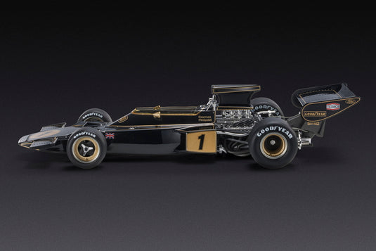 【予約】LOTUS F1 72E チーム LOTUS JPS N 1 ウィナー モナコGP (パイロットフィギュア付き) 1974 ロニー・ピーターソン ブラック ゴールド/ GP Replicas 1/18 ミニカー