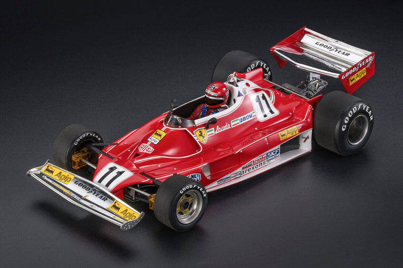 ギャラリービューアに画像をロードする, 【予約】2025年発売予定FERRARI F1 312T2B TEAM SCUDERIA FERRARI SPA SEFAC N 11 WORLD CHAMPION 3rd BRAZILIAN GP フィギィア付き 1977 NIKI LAUDA RED WHITE/GP Replicas 1/18ミニカー