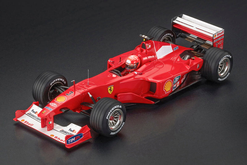 ギャラリービューアに画像をロードする, 【予約】FERRARI F1 F2000 No.3 2000 日本GP 優勝 ワールドチャンピオン M.シューマッハ フィギュア付 レッド ホワイト/ GP Replicas 1/18 ミニカー
