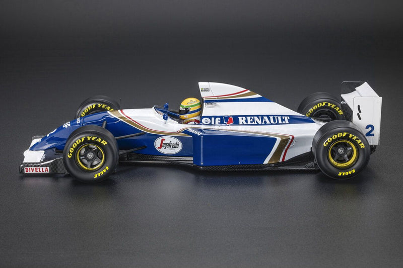 ギャラリービューアに画像をロードする, WILLIAMS - F1 FW16 TEAM ROTHMANS RENAULT N 2 SAN MARINO ITALY GP (with pilot figure) 1994 AYRTON SENNA - BLUE WHITE /GP Replicas 1/18 ミニカー