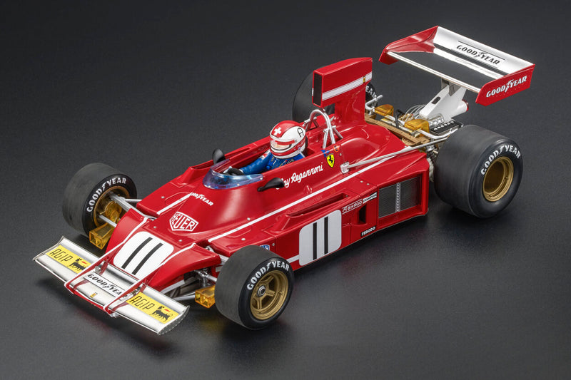 ギャラリービューアに画像をロードする, 【予約】2025年発売予定FERRARI F1 312 B3 N 11 2nd BRAZILIAN GP (with driver figure) 1974 CLAY REGAZZONI RED/GP Replicas 1/18ミニカー
