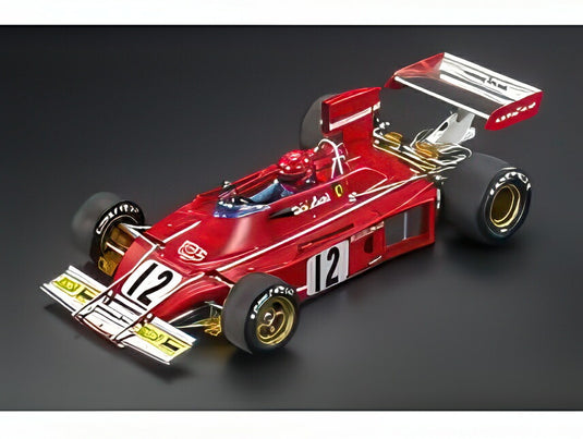 【予約】6月-8月以降発売予定FERRARI F1 312 B3 N 12 アルゼンチングランプリ 2位 1974 ニキ ラウダ レッド ドライバーフィギュア付き/ GP Replicas 1/18 ミニカー