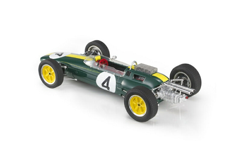ギャラリービューアに画像をロードする, 【予約】2025年発売予定LOTUS - F1 CLIMAX 25 N 4 WORLD CHAMPION SEASON 1963 JIM CLARK GREEN YELLOW /GP Replicas 1/18 ミニカー