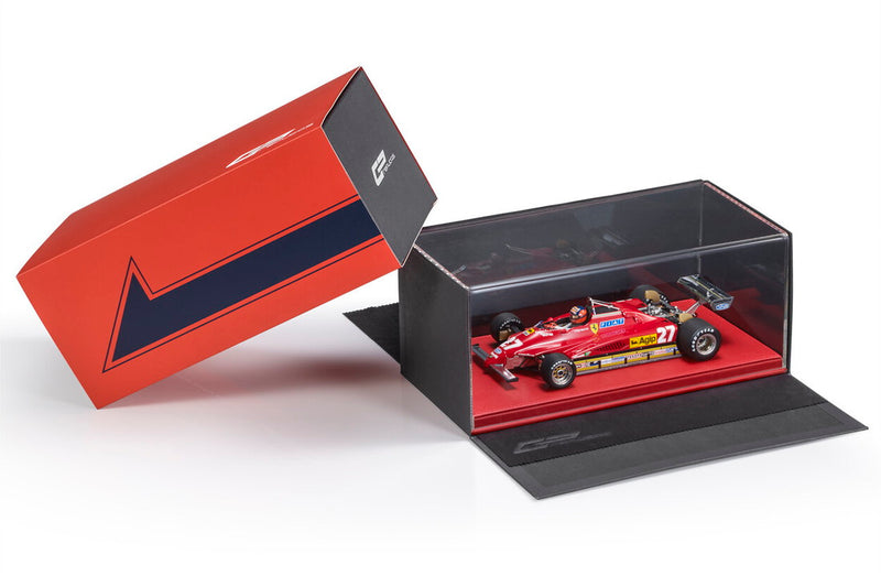 ギャラリービューアに画像をロードする, 【予約】12月以降発売予定FERRARI F1 126C2 N 27 ベルギー ゾルダーGP ベルギー ラスト予選 (パイロットフィギュア付き) 1982 ジル・ヴィルヌーヴ レッド/ GP Replicas 1/18 ミニカー