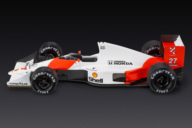 ギャラリービューアに画像をロードする, McLAREN - F1 MP4/5B HONDA V10 TEAM MARLBORO N 27 WORLD CHAMPION WINNER ITALY MONZA GP 1990 AYRTON SENNA - WHITE RED/GP-REPLICAS 1/18模型モデルキット