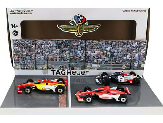 HONDA SET 3X PODIUM INDIANAPOLIS INDY 500 INDYCAR SERIES 2023 CHEVROLET TEAM PENSKE N 2 WINNER JOSEF NEWGARDEN TEAM CHIP GANASSI RACING N 8 2nd MARCUS ERICSSON CHEVROLET TEAM A.J.FOYT ENTERPRISES N 14 3rd SANTINO FERRUCCI VARIOUS/Greenlight 1/64ミニカー