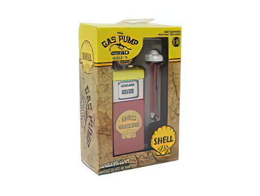 アクセサリー POMPA BENZINA WAYNE 505 GAS PUMP SHELL GASOLINE 1951 RED YELLOW/Greenlight 1/18ミニカー