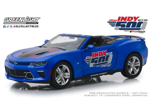 2018 Chevrolet Camaro コンバーチブル 102回インディ500 ペンゾイルモーターオイルプレゼンツ 500フェスティバルイベントカー/Greenlight 1/24ミニカー