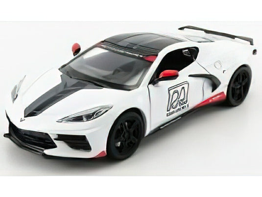CHEVROLET CORVETTE C8 OFFICIAL PACE CAR ROAD AMERICA 2020 WHITE/Greenlight 1/24ミニカー