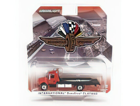 INTERNATIONAL DURASTAR 4400 CAR TRANSPORTER INDIANAPOLIS MOTOR SPEEDWAY 2008 RED BLACK/Greenlight 1/64ミニカー