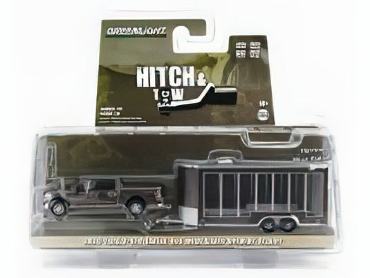 FORD USA F-150 PICK-UP LARIAT 4x4 2020 WITH GLASS DISPLAY TRAILER GREY/Greenlight 1/64ミニカー