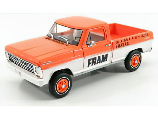 FORD USA F-100 PICK-UP FRAM 1967 ORANGE WHITE/Greenlight 1/24ミニカー