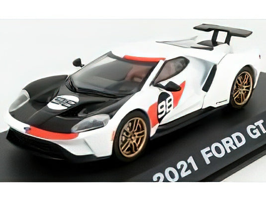 FORD USA GT N 98 2021 TRIBUTE 24h DAYTONA K.MILES L.RUBY 1966 WHITE CARBON RED/Greenlight 1/43ミニカー