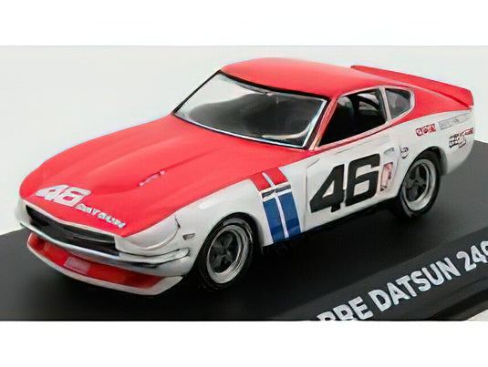 NISSAN - DATSUN 240Z BRE N 46 COUPE 1971 J.MORTON - WHITE RED/GREENLIGHT 1/43ミニカー
