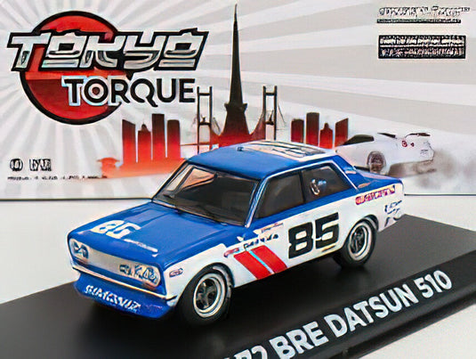 DATSUN 510 BRE N 85 RACING 1972 B.ALLISON BLUE WHITE/Greenlight 1/43ミニカー