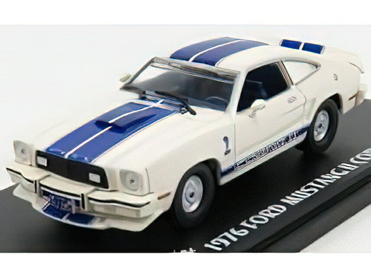 FORD USA SHELBY MUSTANG II COBRA II 1976 CHARLIE'S ANGELS (JILL MUNROE'S CAR) WHITE BLUE/Greenlight 1/43ミニカー
