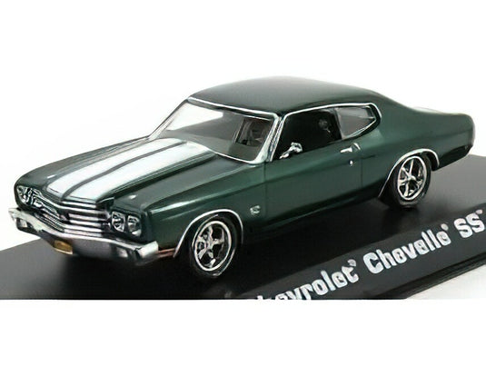CHEVROLET CHEVELLE SS 396 COUPE 1970 JOHN WICK MOVIE II GREEN MET WHITE/Greenlight 1/43ミニカー