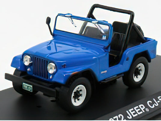 JEEP CJ-5 OPEN 1972 MORK & MINDY BLUE/Greenlight 1/43ミニカー