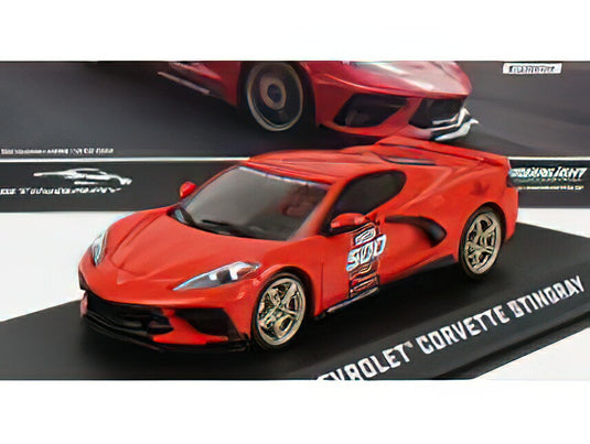 CHEVROLET CORVETTE C8 OFFICAL PACE CAR INDIANAPOLIS 500 MILE RACE 2020 RED/Greenlight 1/43ミニカー