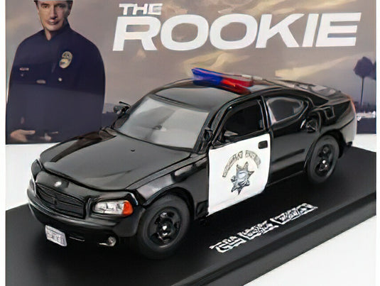 DODGE CHARGER COUPE CALIFORNIA HIGHWAY PATROL 2006 THE ROOKIE BLACK WHITE/Greenlight 1/43ミニカー