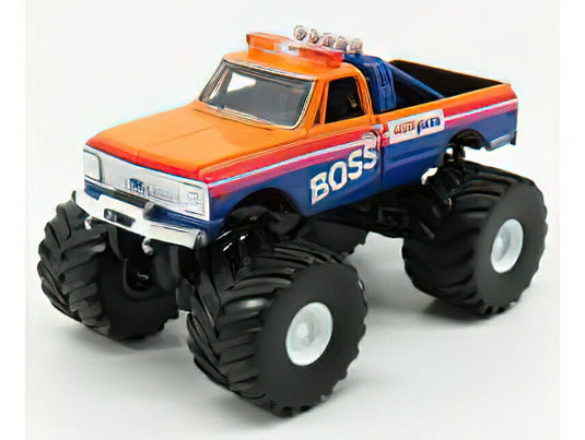 CHEVROLET K-10 BIGFOOT MONSTER TRUCK BOSS 1972 ORANGE BLUE/Greenlight 1/43ミニカー