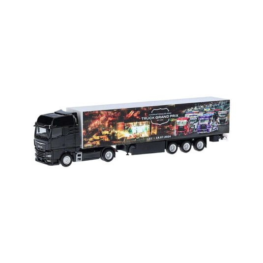 Truck Grand Prix 2024 MAN TGX GX ボックス トラック / Herpa 1/87 建設機械模型 工事車両
