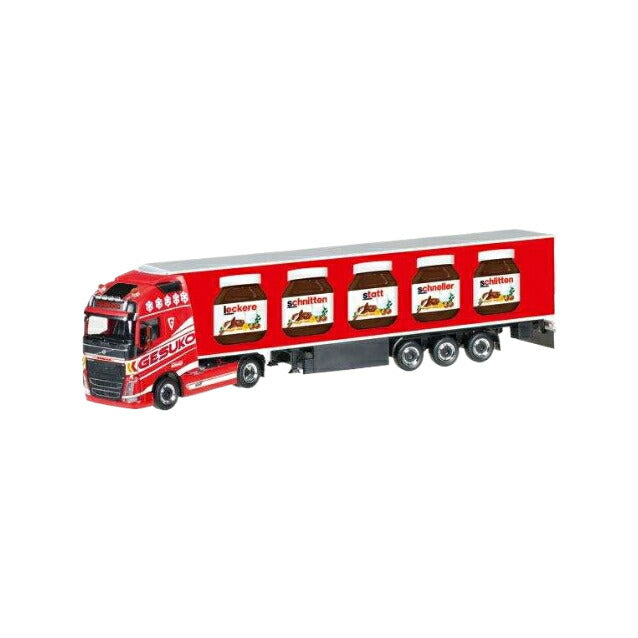 Herpa Nutella / Gesuko Volvo FH Gl. XL 冷蔵ボックスセミ