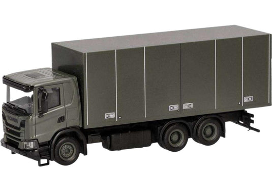 スウェーデン陸軍 Scania XT17 ボックス 747226 トラック / Herpa 1/87 建設機械模型 工事車両