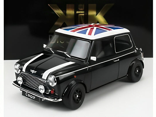 【予約】MINI クーパー RHD 1992 ユニオンジャック付き ブラック/ホワイト/ KK-SCALE 1/12 ミニカー