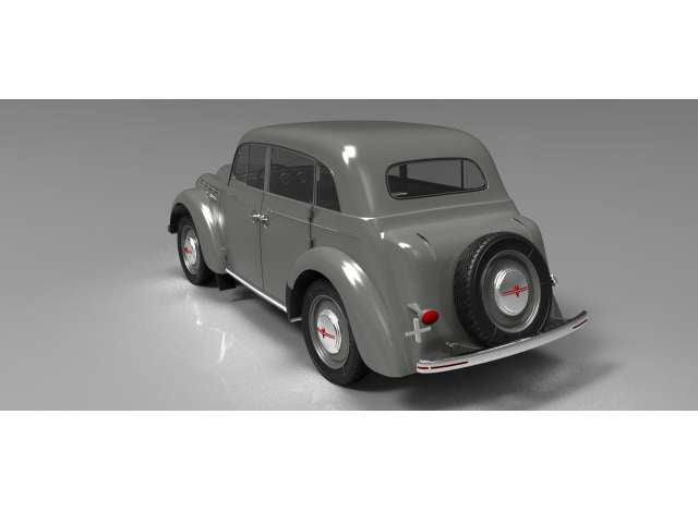 ギャラリービューアに画像をロードする, 1946 Moskvich 400-420 Diecast Series, grey/KK-SCALE 1/18ミニカー 500台限定