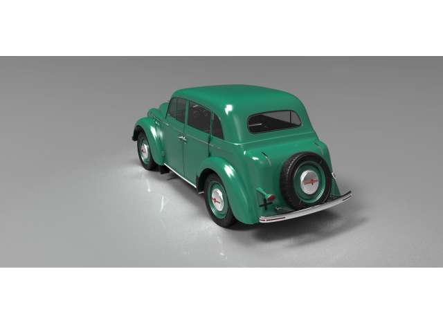 ギャラリービューアに画像をロードする, 1946 Moskvich 400-420 Diecast Series, green/KK-SCALE 1/18ミニカー 500台限定