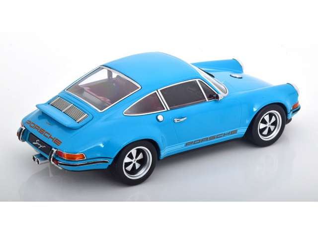ギャラリービューアに画像をロードする, Singer Porsche 911 coupe, turquoise blue/KK-SCALE 1/18ミニカー