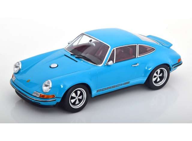 ギャラリービューアに画像をロードする, Singer Porsche 911 coupe, turquoise blue/KK-SCALE 1/18ミニカー