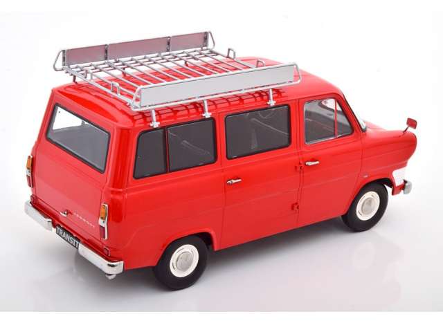 ギャラリービューアに画像をロードする, 1965 Ford Transit Bus with Roof Rack, red/KK-SCALE 1/18ミニカー