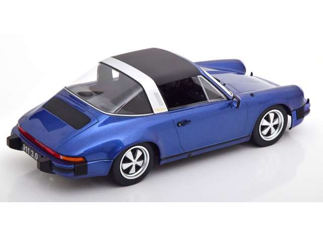 ギャラリービューアに画像をロードする, 1977 Porsche 911 Carrera 3.0 Targa with Removable Targa Roof, blue/KK-SCALE 1/18ミニカー