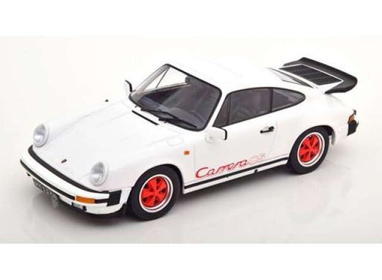 1989年 Porsche 911 Carrera 3.2 Clubsport ホワイト/レッド/ KK - Scale 1/18 ミニカー
