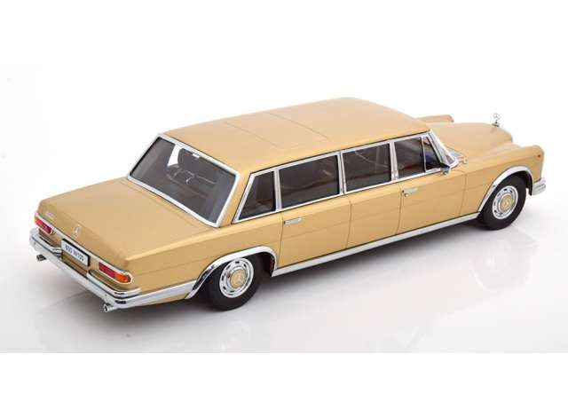 ギャラリービューアに画像をロードする, 1964 Mercedes Benz 600 LWB W100 Pullman, gold metallic/KK-SCALE 1/18ミニカー