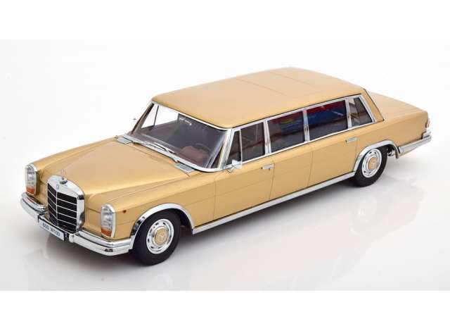 ギャラリービューアに画像をロードする, 1964 Mercedes Benz 600 LWB W100 Pullman, gold metallic/KK-SCALE 1/18ミニカー