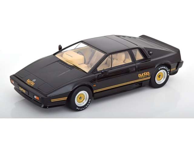 ギャラリービューアに画像をロードする, 1981 Lotus Esprit Turbo Essex, black/gold/KK-SCALE 1/18ミニカー