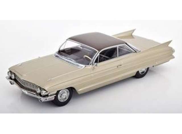 ギャラリービューアに画像をロードする, 【予約】CADILLAC シリーズ62 クーペデビル 1961 ベージュ ブラウン/ KK-SCALE 1/18 ミニカー
