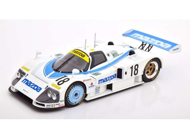 ギャラリービューアに画像をロードする, 1991 Mazda 787B #18 Le Mans, white/blue/KK-SCALE 1/18ミニカー