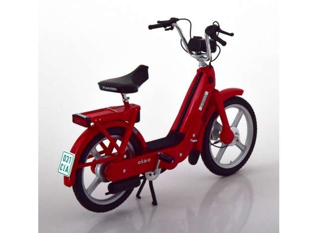 ギャラリービューアに画像をロードする, ベスパ ピアジオ チャオ レッド Vespa Piaggio Ciao バイク ミニカー / KK-SCALE 1/10 ミニカー