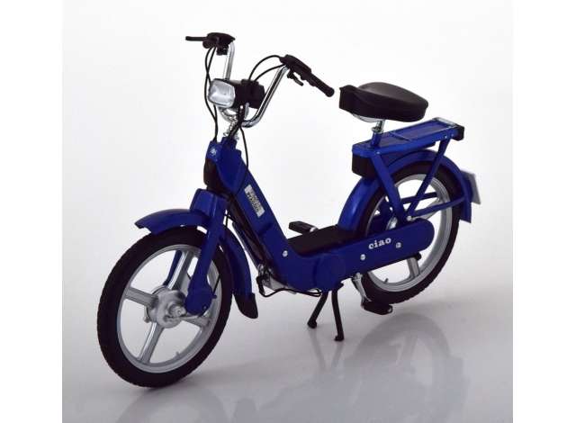 ギャラリービューアに画像をロードする, ベスパ ピアジオ チャオ ブルーメタリック Vespa Piaggio Ciao バイク / KK-SCALE 1/10 ミニカー