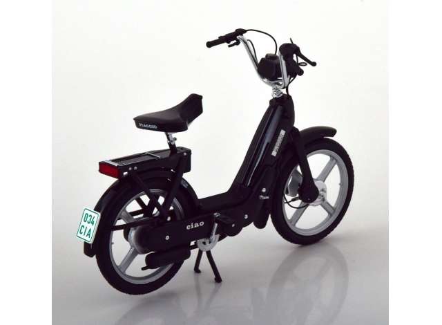 ギャラリービューアに画像をロードする, ベスパ ピアジオ チャオ ブラック Vespa Piaggio Ciao バイク ミニカー / KK-SCALE 1/10 ミニカー