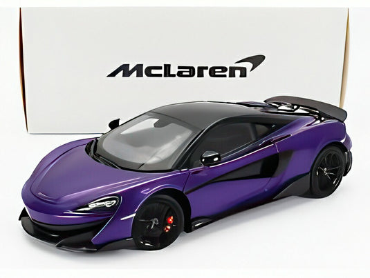 McLAREN 600LT 2018 パープル/ LCD 1/18 ミニカー