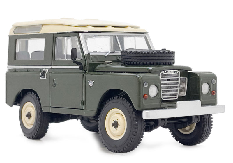 ギャラリービューアに画像をロードする, 【予約】Landrover Series 3 88 safari roof deep bronze green / margemodel 1/32 ミニカー