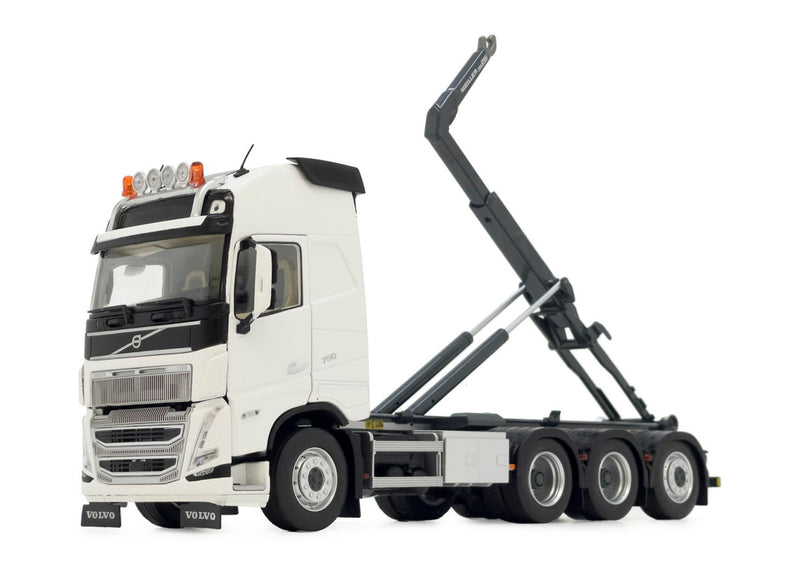 ギャラリービューアに画像をロードする, 【予約】Volvo FH5 トラック Meiller フックリフト ホワイト / margemodel 1/32 ミニカー