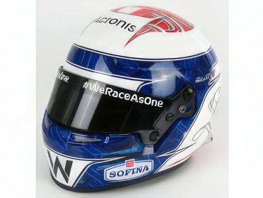 BELL HELMET - F1 CASCO HELMET WILLIAMS FW43B MERCEDES M12 EQ POWER+ TEAM WILLIAMS RACING N 6 BAHRAIN GP 2021 NICHOLAS LATIFI - WHITE BLUE RED/MINI HELMET 1/2ヘルメット